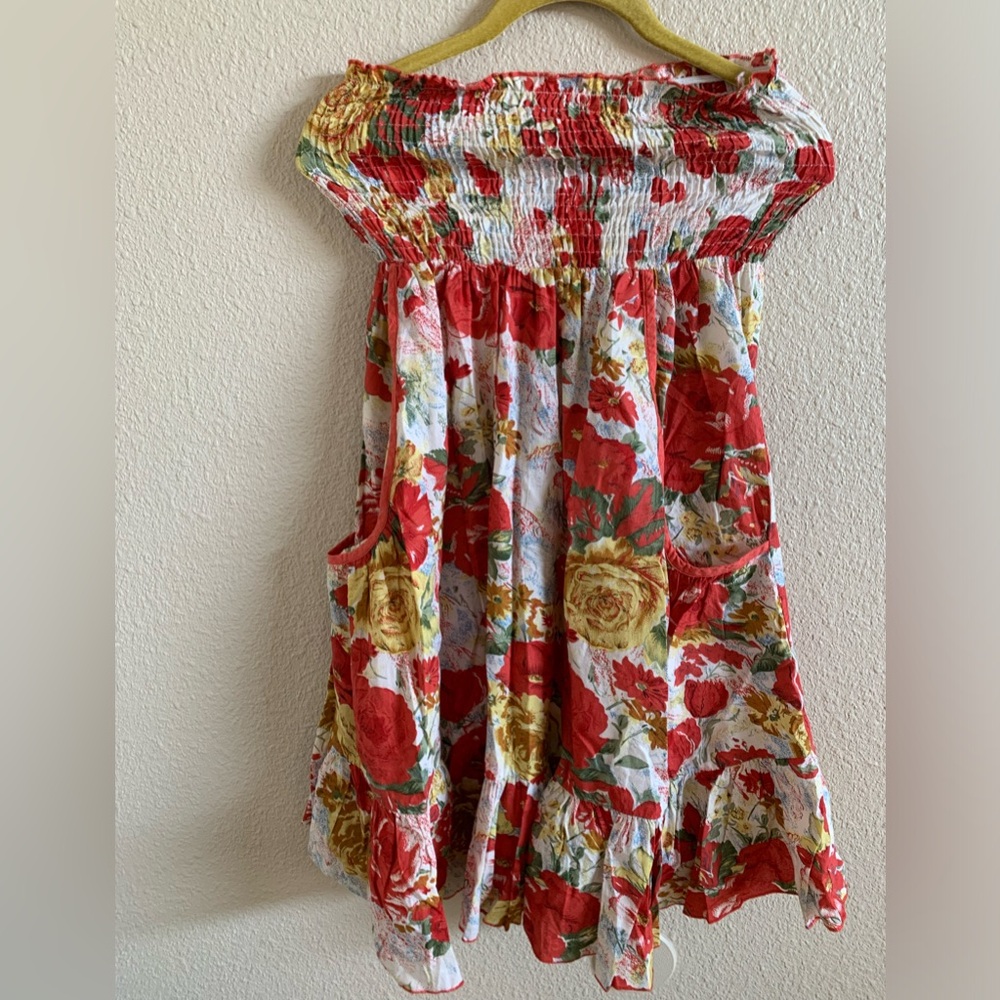 Fire 🔥 Los Angeles Strapless Floral Dress 🌴